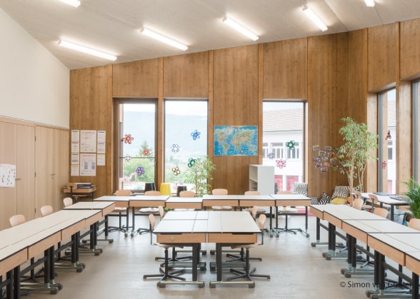 interior of a school